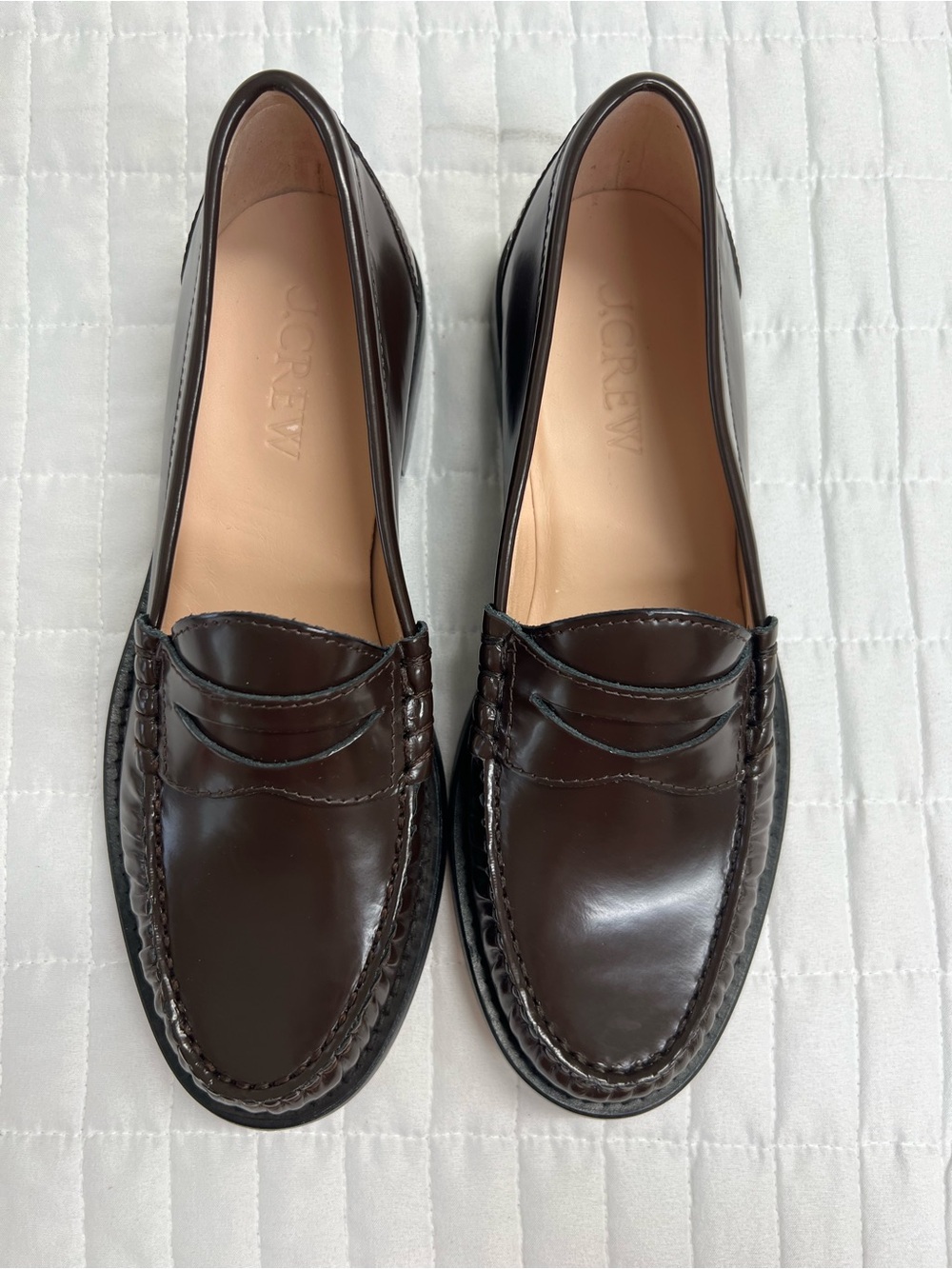 J. Crew New Winona penny loafers
Italian spazzolato leather Cocoa Berry Size 8 - Picture 8 of 10